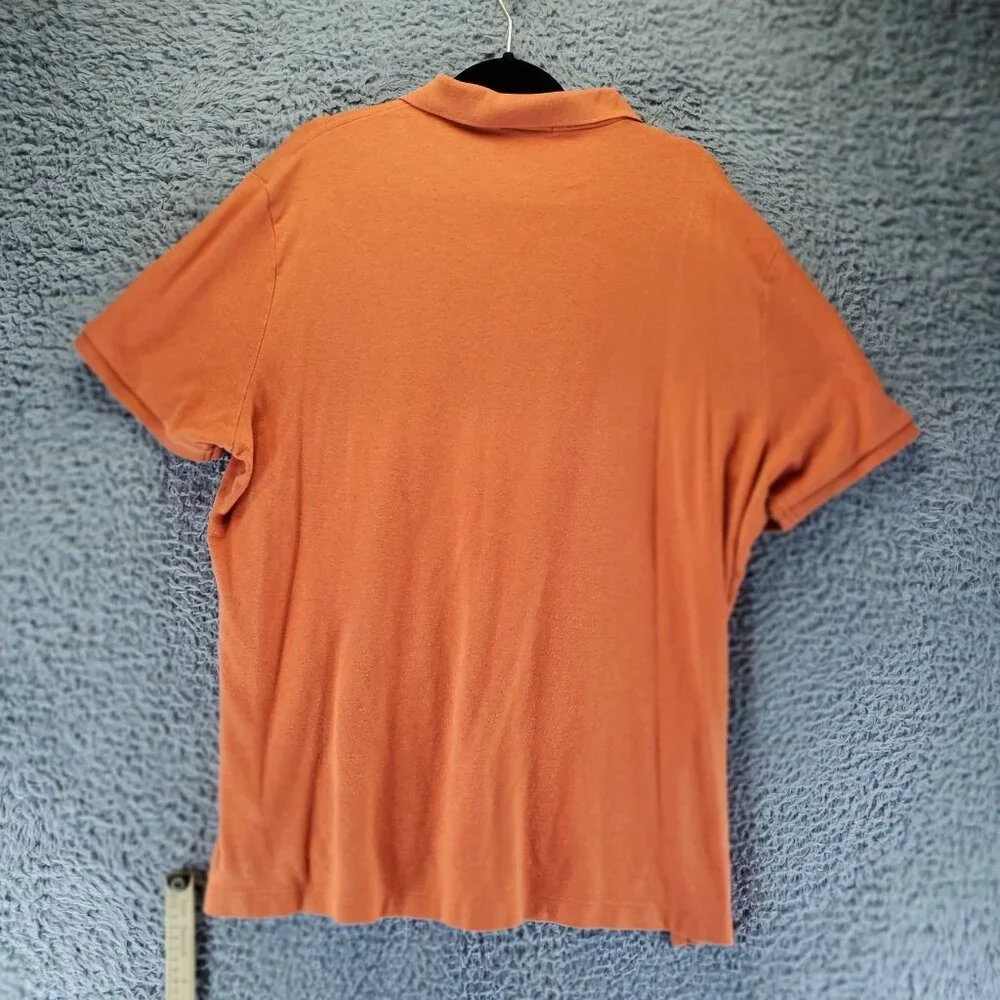 Polo Ralph Lauren Shirt Mens XXL Orange Classic Fit Polo Short Sleeve